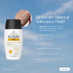 Kem Chống Nắng Heliocare 360º Mineral Tolerance Fluid SPF50+ 50ml