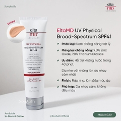 Kem Chống Nắng EltaMD UV Physical Broad-Spectrum SPF41 - Tinted 85g