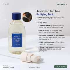 Xịt Dưỡng Da Đầu Aromatica Tea Tree Purifying Tonic 100ml (NK)