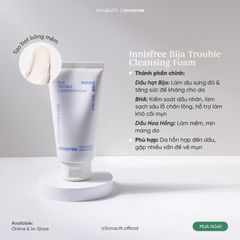 Sữa Rửa Mặt Innisfree Bija Trouble Cleansing Foam 150g