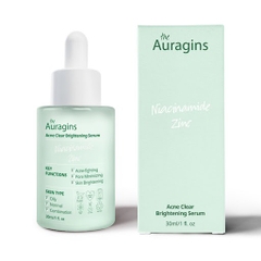 Tinh Chất The Auragins 10% Niacinamide + 1% Zinc Acne Clear Brightening Serum 30ml