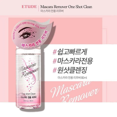 Tẩy trang mắt môi Etude Mascara Remover One Shot Clean 80ml