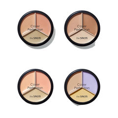 Bảng Che Khuyết Điểm The saem Cover Perfection Triple Pot Concealer 4,5g