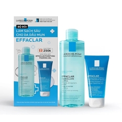 Combo Làm Sạch La Roche-Posay (Effaclar Purifying Foaming Gel 50ml + Effaclar Oily Skin Ultra Micellar Water 400ml)