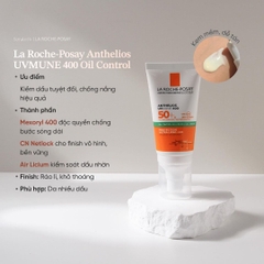 Kem Chống Nắng La Roche-Posay Anthelios UVmune 400 Oil Control Gel Cream SPF50+ 50ml