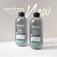 Tẩy Trang Garnier SkinActive Gelée Micellaire Tout en 1 au Charbon 400ml