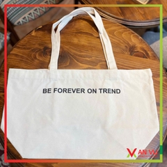 Túi vải canvas chặt đáy in logo theo yêu cầu