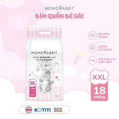 Bỉm quần bé gái Momo Rabbit - size XXL18 - 13kg++