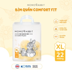 Bỉm quần Comfort Fit Momo Rabbit - XL22 - 12 - 17kg