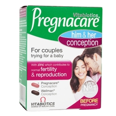 Tăng khả năng thụ thai Pregnacare him & her conception 60 viên