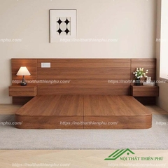 Giường ngủ bệt có tab đầu giường - GN 21