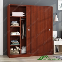 Tủ quần áo cánh lùa 1m6 vân gỗ sồi - QA 03