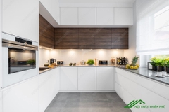 Tủ Bếp Gỗ MDF Cốt Xanh Giá Rẻ - TB 05