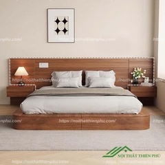Giường ngủ bệt có tab đầu giường - GN 21