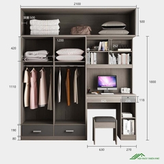 Tủ Quần Áo Hiện Đại Thông Minh- QA 51