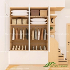 Giường đôi cho bé kèm tủ quần áo - GN 24