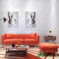 Sofa Văng Gỗ Bọc Vải Nỉ Malaysia 1m6 - SF 10