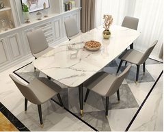 Bàn ăn 6 ghế đá nhập khẩu cao cấp - BA 53