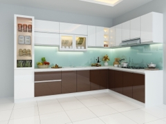 Tủ Bếp Hiện Đại Chữ L Giá Rẻ - TB 06