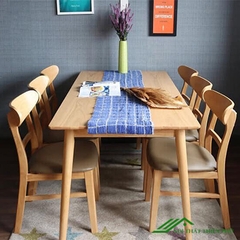 Bàn ăn mango vàng 6 ghế - BA 14