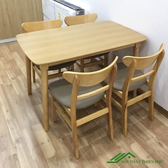 Bàn ăn mango vàng 4 ghế - BA 12