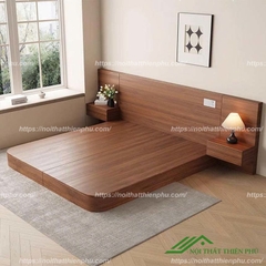 Giường ngủ bệt có tab đầu giường - GN 21
