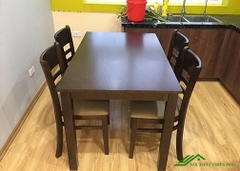 Bàn ăn cabin 4 ghế màu nâu - BA 05