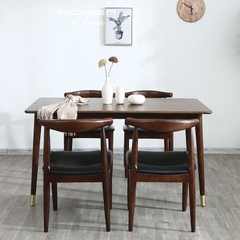 Bộ bàn ăn 4 ghế Bull màu gỗ sồi tự nhiên - BA 56