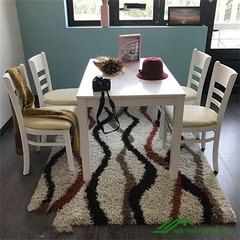 Bàn ăn cabin 4 ghế màu trắng - BA 07