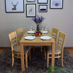 Bàn ăn cabin 4 ghế màu vàng - BA 06