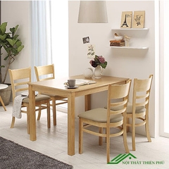 Bàn ăn cabin 4 ghế màu vàng - BA 06