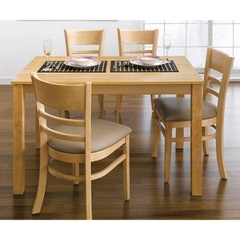 Bàn ăn cabin 4 ghế màu vàng - BA 06