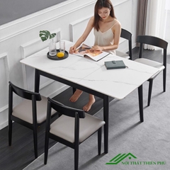 Bàn ăn 4 ghế mặt đá thông minh - BA 20