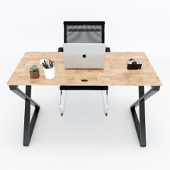 Bàn làm việc chân sắt chữ X 1m2x60 - CS 21