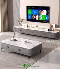 Mẫu bàn sofa mặt đá sang trọng phòng khách - BT 94