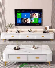 Mẫu bàn sofa mặt đá sang trọng phòng khách - BT 94