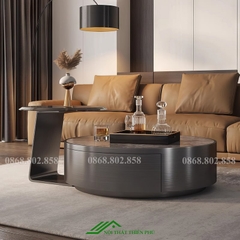 Bàn sofa thép không gỉ kết hợp mặt kính - BT 100