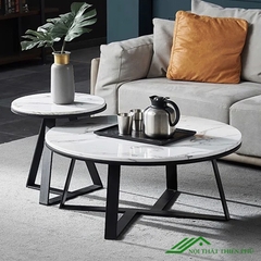 Bàn Trà Đôi Sofa Mặt Đá Đẹp - BT 58
