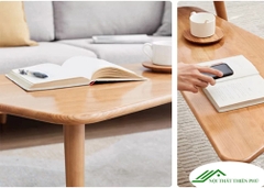 Bàn trà đôi gỗ sồi hiện đại - BT 51