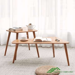 Bàn trà đôi gỗ sồi hiện đại - BT 51