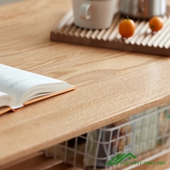 Bàn trà sofa gỗ sồi cao cấp sang trọng - BT 54