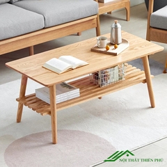 Bàn trà sofa gỗ sồi cao cấp sang trọng - BT 54
