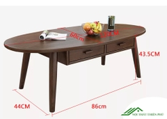 Bàn trà gỗ sồi tự nhiên đẹp - BT 41