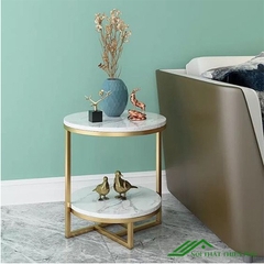 Bàn Trà Nhỏ Mặt Đá 2 Tầng  - BT 60