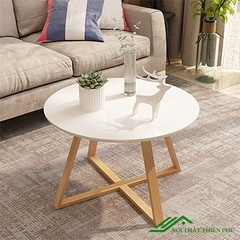 Bàn Trà Sofa Hiện Đại Chân Gỗ Sồi - BT 13