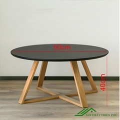 Bàn Trà Sofa Hiện Đại Chân Gỗ Sồi - BT 13