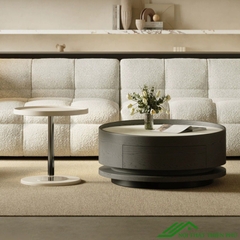 Mẫu bàn trà hình tròn phòng khách - BT 90