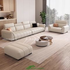 Bàn tròn sofa đôi mặt đá phòng khách - BT 91