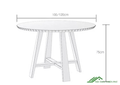 Bộ Bàn Ăn Tròn Mặt Đá Đơn Giản - BA 85