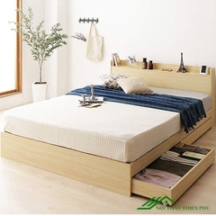 Giường Ngủ Gỗ 2 Ngăn Kéo Hiện Đại 1m6x2m-GN 70